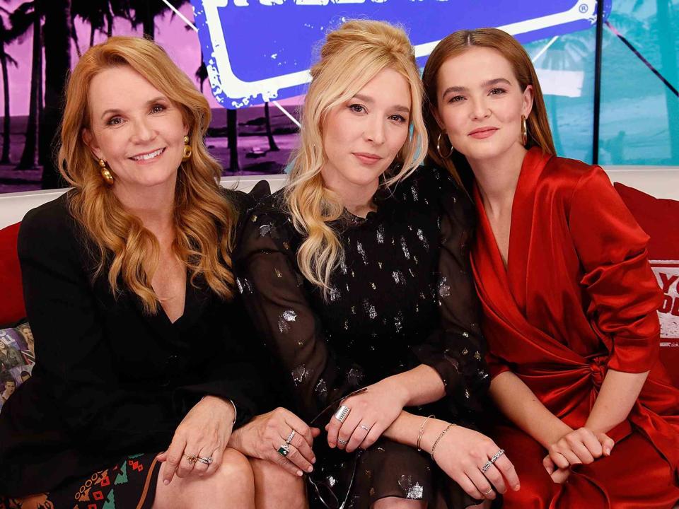 Mary Clavering/Young Hollywood/Getty Lea Thompson, Madelyn Deutch and Zoey Deutch visits the Young Hollywood Studio on June 6, 2017 in Los Angeles, California