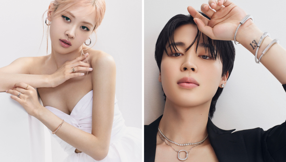 Tiffany & Co. shows off new Tiffany Lock campaign featuring Rosé and Jimin. (PHOTO: Tiffany & Co.)