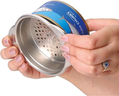 This tuna can strainer will help to give you properly-drained tins without covering your hands in that smelly brine