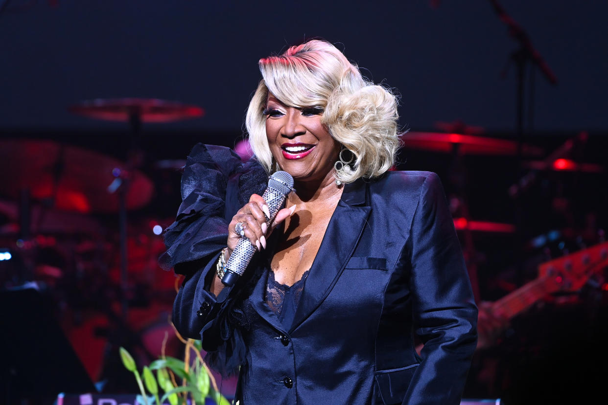 Singer Patti LaBelle was moved offstage and her concert was evacuated following a bomb threat on Saturday evening. (Photo: Paras Griffin/Getty Images)