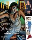 <p>Alia Bhatt looked hot as hell on the cover of Grazia. The actress stunned in a top by Anamika Khanna and a blue trouser from Shift by Nimisha Shah. The show stealer however was the young lady’s eye makeup and the intense look which takes her oomph to a whole new level.</p>