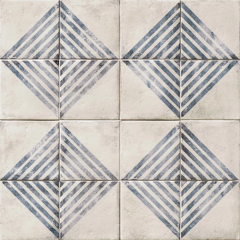 tile with diamond motif