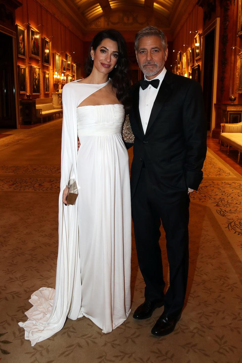 The Clooney's at a dinner hosted by Prince Charles in London, England, on March 12, 2019.