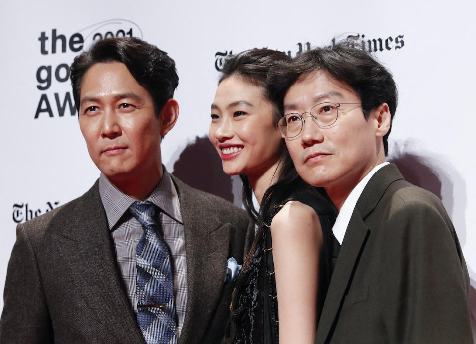 Lee Jung-jae, Jung Ho-yeon et Yoo Sung-joo