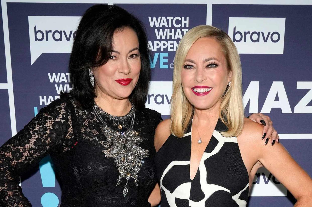 <p>Charles Sykes/Bravo via Getty</p> Jennifer Tilly and Sutton Stracke