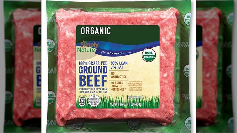 Simply Nature ground beef 