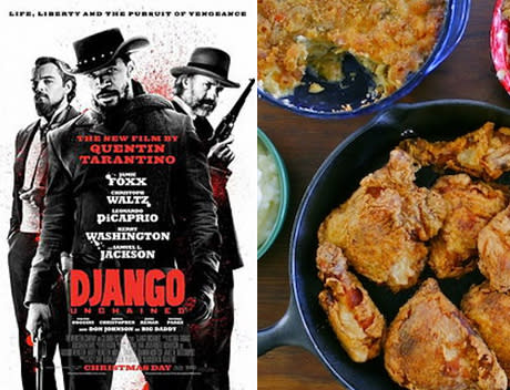 Django Unchained: Classic Southern Fried Chicken, Mac 'n' Cheese, and Cherry Cobbler