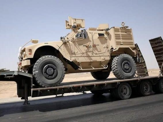 US combat vehicles Syria