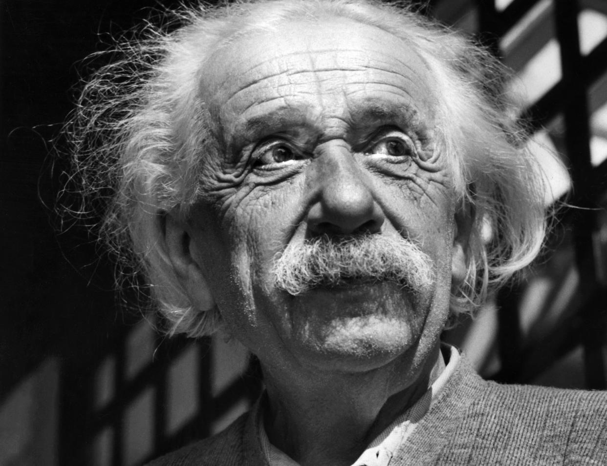 FILE - This June, 1954, file photo shows renowned physicist Albert Einstein in Princeton, N.J. More than a decade before the Nazis seized power in Germany, Albert Einstein was on the run and already fearful for his country’s future, according to a newly revealed handwritten letter. (AP Photo, File)