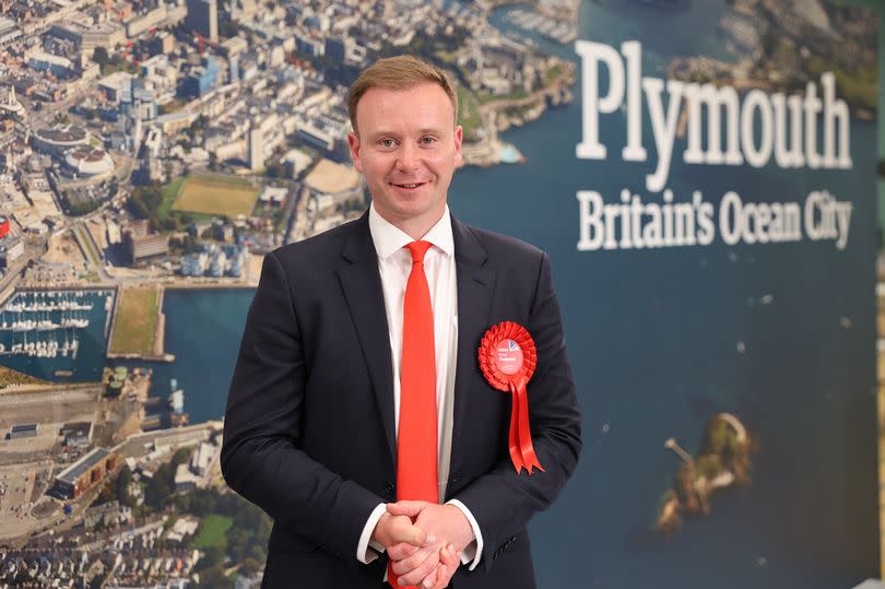 Fred Thomas, newly elected Labour MP for Plymouth Moor View