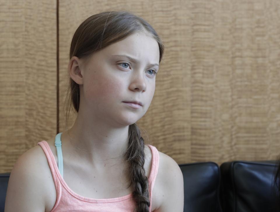 Portrait of Greta Thunberg, a 16 year old climate activist from Sweden, at the UN headquarters in New York City, New York, August 30, 2019. (Photo by EuropaNewswire/Gado/Getty Images)