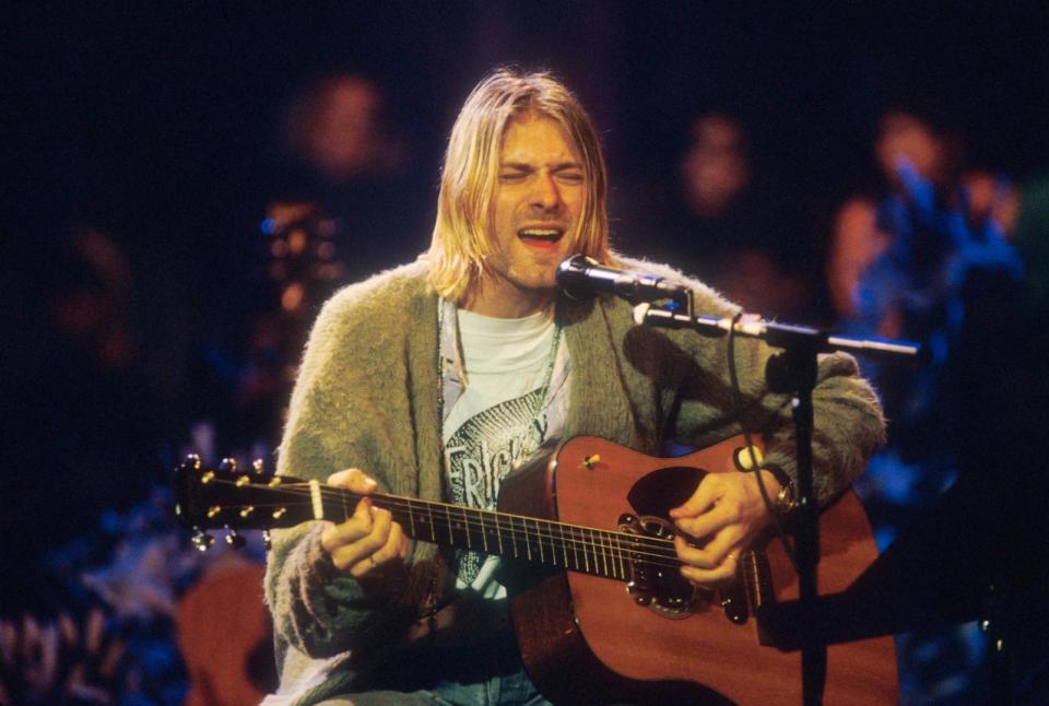 PHOTO: Kurt Cobain of Nirvana during the taping of MTV Unplugged in New York, Nov. 18, 1993. (Frank Micelotta Archive/Getty Images)