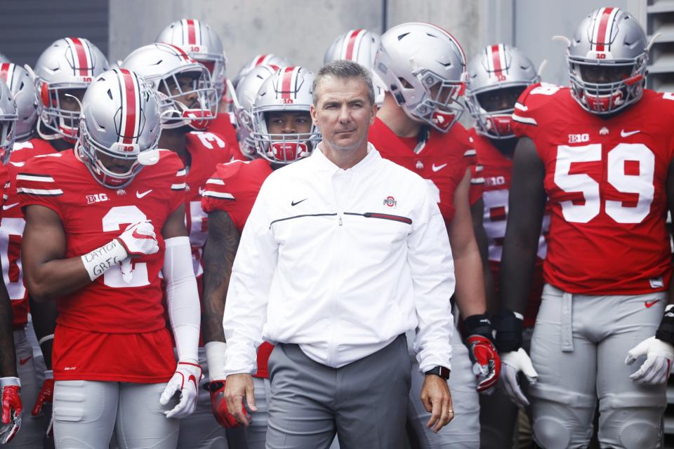 Urban Meyer and the Buckeyes are chasing another national title in 2016. (Getty)