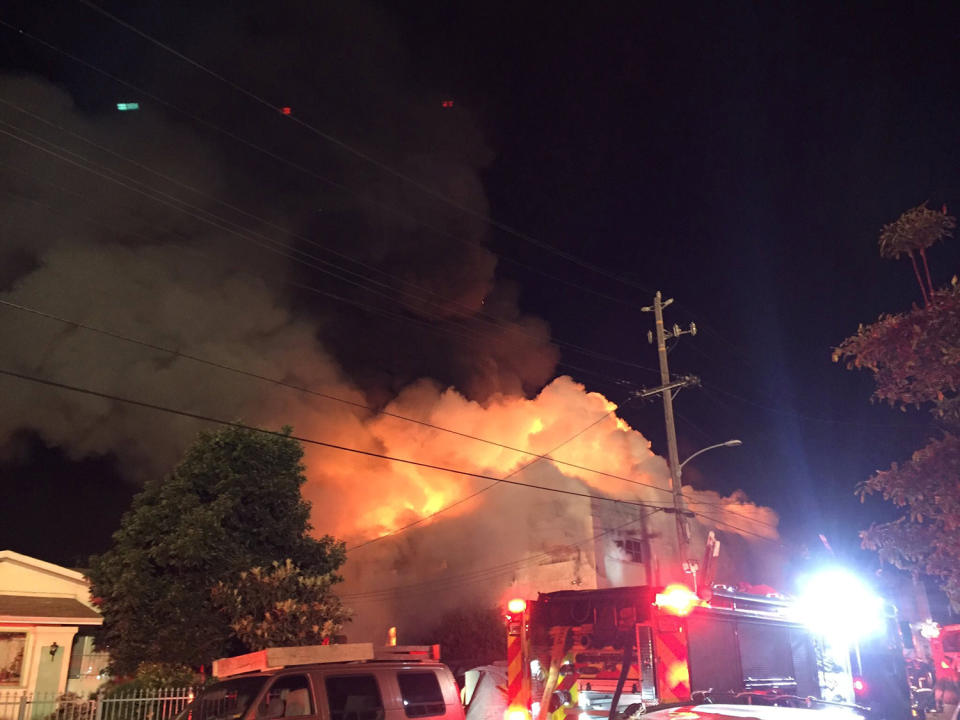 Fatal warehouse fire in Oakland