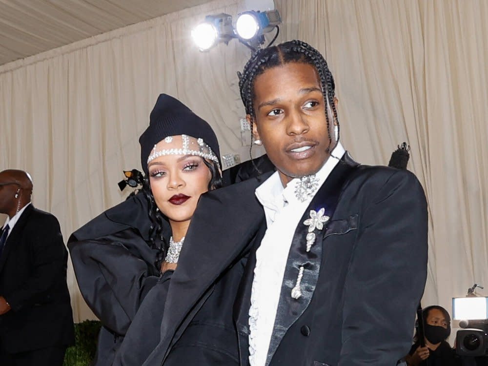Rihanna und A$AP Rocky bei der Met Gala 2021 (Bild: imago images/UPI Photo)