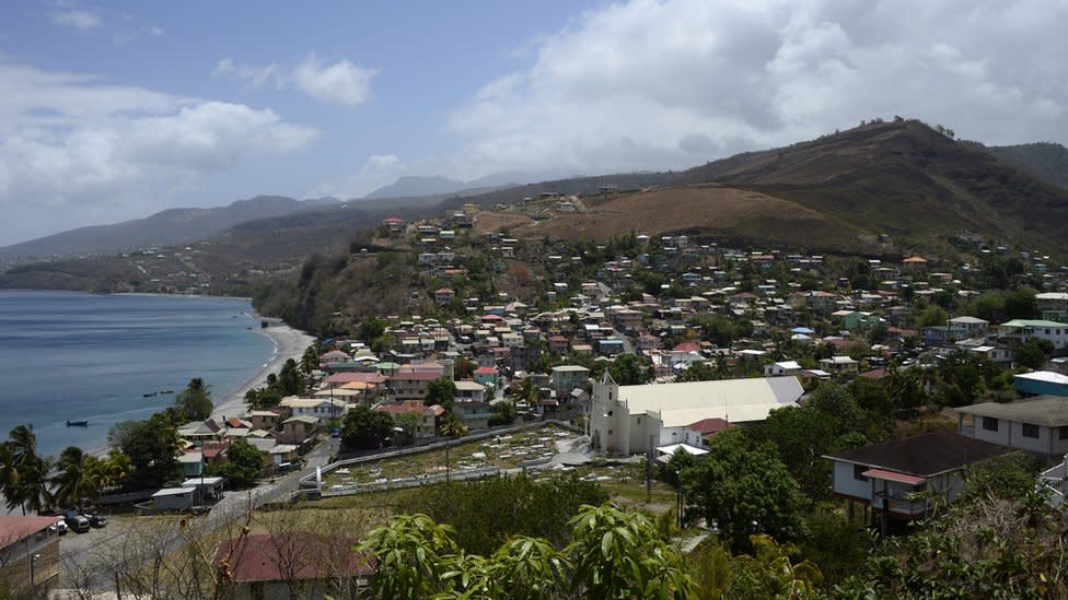 A view of St Joseph on the island's west coast