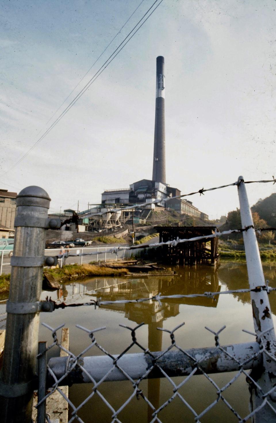 Asarco Co. copper smelter in 1982 in Tacoma, Washington.