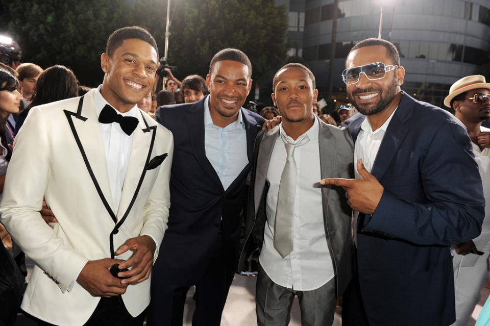 Jumping the Broom LA Premiere 2011 Pooch Hall Laz Alonso Romeo Miller Mike Epps