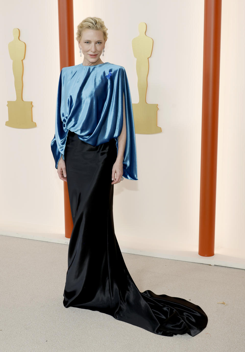 HOLLYWOOD, CALIFORNIA - MARCH 12:  Cate Blanchett attends the 95th Annual Academy Awards on March 12, 2023 in Hollywood, California. (Photo by Mike Coppola/Getty Images)