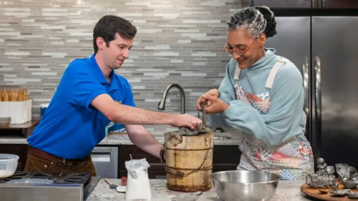 Carla Hall during a segment on "Chasing Flavor With Carla Hall"<p>Max</p>