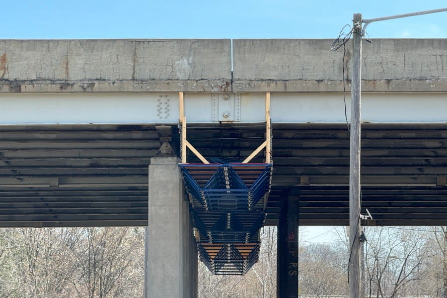 Crews work on US-131 in Grand Rapids. (April 1, 2024)