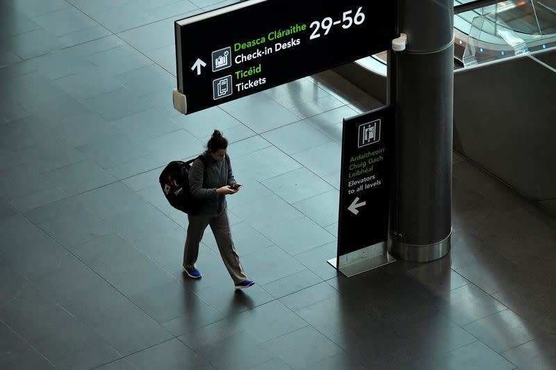 Dublin Airport as the spread of coronavirus disease (COVID-19) continues, in Ireland