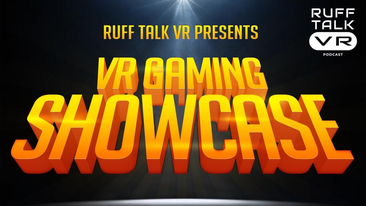  The official header image for the Ruff Talk VR Gaming Showcase 2024. 