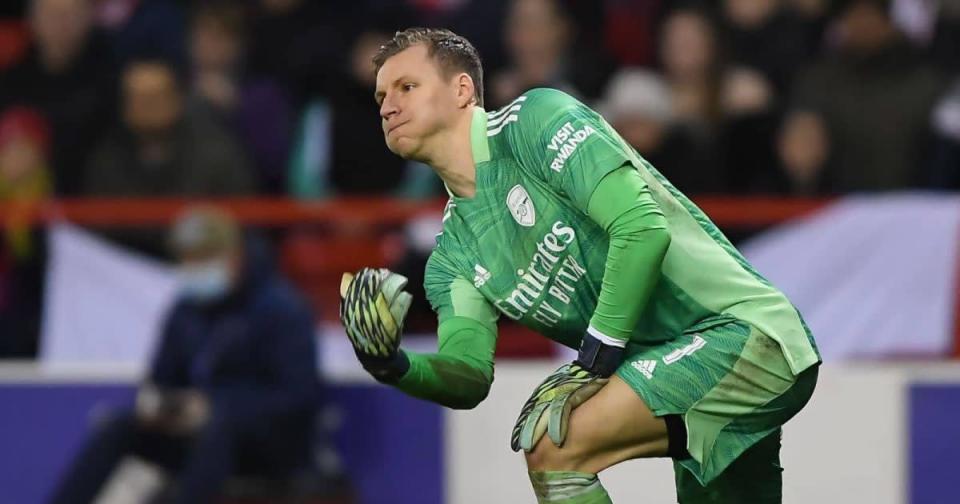 Bernd Leno, Nottingham Forest v Arsenal January 2022 Credit: PA Images