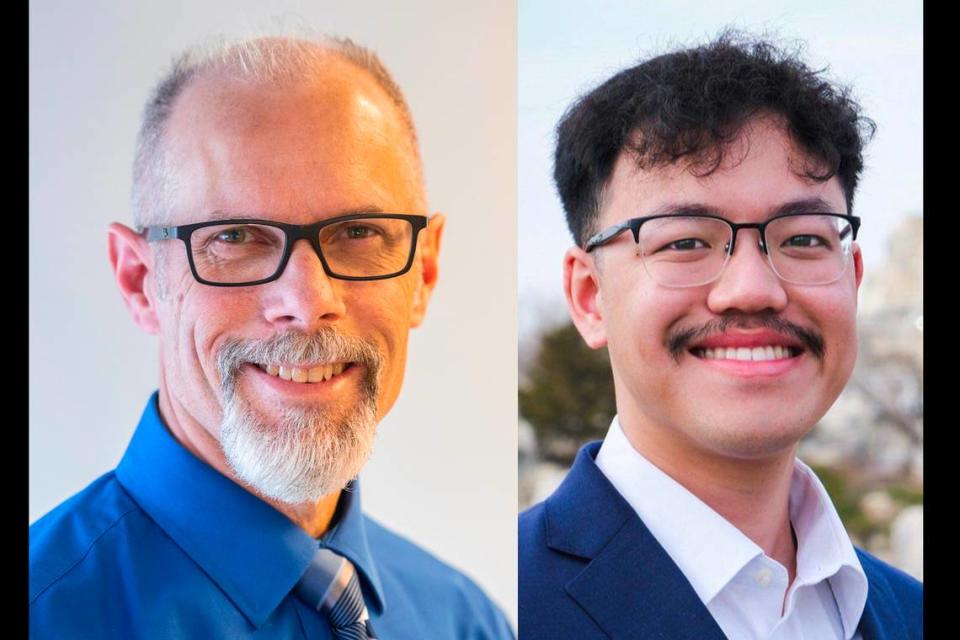 Wichita School District 3 candidates: Ken Carpenter and Ngoc Vuong.
