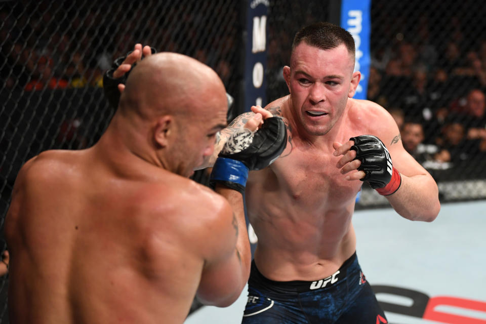 Colby Covington drew support from the Trump family on Saturday ahead of his bout with Robby Lawler at UFC Newark, and Donald Jr. and Eric even made the trip to sit ringside at the Prudential Center.