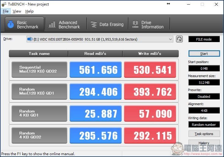 WD BLUE 3D NAND SSD  WDS100T2B0A  開箱 、實測 搭載 64-Layer 3D NAND 效能與性價比的完美結合