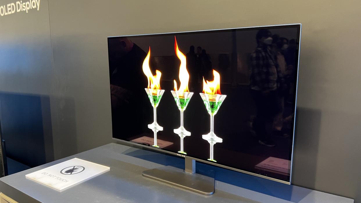  TCL IJP OLED TV at CES 2023 . 