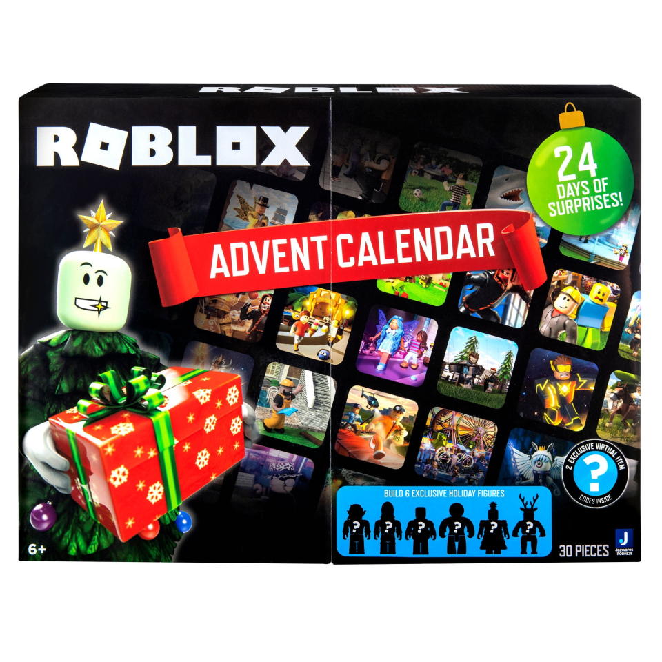 <p><a href="https://go.redirectingat.com?id=74968X1596630&url=https%3A%2F%2Fwww.walmart.com%2Fip%2FRoblox-Action-Collection-Advent-Calendar-Includes-2-Exclusive-Virtual-Items%2F111982357&sref=https%3A%2F%2Fwww.redbookmag.com%2Flife%2Fmom-kids%2Fg44964014%2Ftoy-advent-calendars-for-kids%2F" rel="nofollow noopener" target="_blank" data-ylk="slk:Shop Now;elm:context_link;itc:0;sec:content-canvas" class="link ">Shop Now</a></p><p>Roblox Action Collection Advent Calendar</p><p>walmart.com</p><p>$49.88</p><span class="copyright">Jazwares</span>