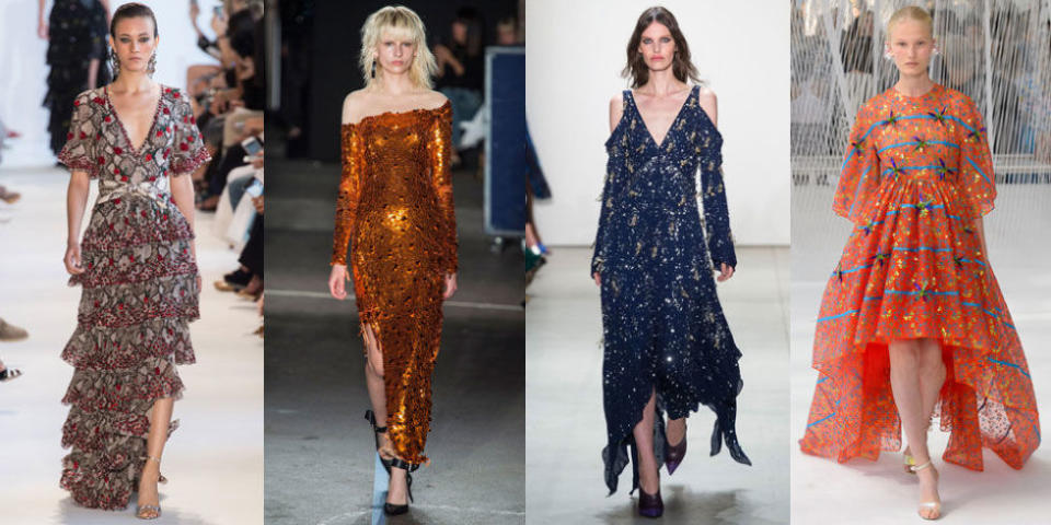 While ready-to-wear always implies an ample dose of well, wearable pieces, the tail end of any season’s runway shows are typically reserved for gowns–and what stylists will likely end up plucking for A-listers to wear on award show red carpets. Here, the Spring 2017 gown edit and a sneak peek of what the stars might be wearing during award season.