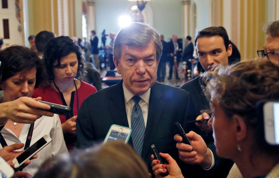 Sen. Roy Blunt (R-Mo.), the author of the Senate's sexual harassment bill, has held firm on keeping a provision in his bill that doesn't require&nbsp;lawmakers to pay out of pocket when they are found to have&nbsp;sexually harassed their staff. Why? (Photo: ASSOCIATED PRESS)