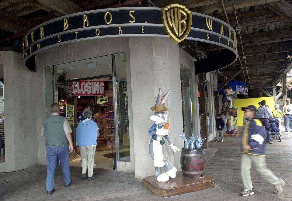 <p>Similar to Disney stores, the Warner Bros. Studio stores sold Looney Tunes merchandise and other items based on the Warner Bros. films. The physical stores were founded in 1991, but when Time Warner merged with AOL, the chain closed in 2001. The only physical stores that exists today operate in China.</p>