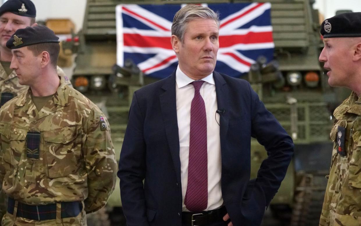 Sir Keir Starmer says his party would hold a strategic defence review in his first year of government if they win on July 4