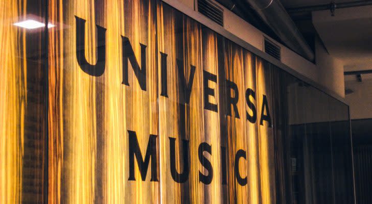 A sign for the Universal Music Group.