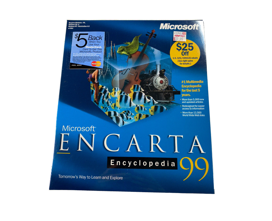 encarts encyclopedia cd disc
