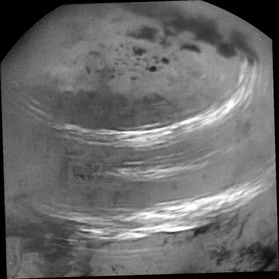 Titan seen by Cassini.