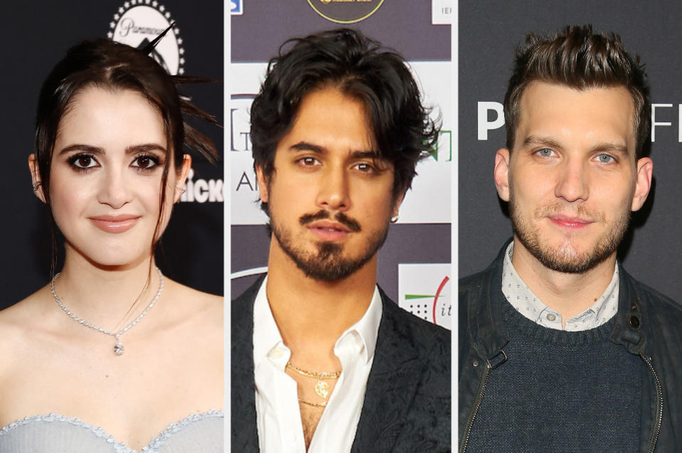 closeups of laura marana, Avan Jogia, and Scott Michael Foster