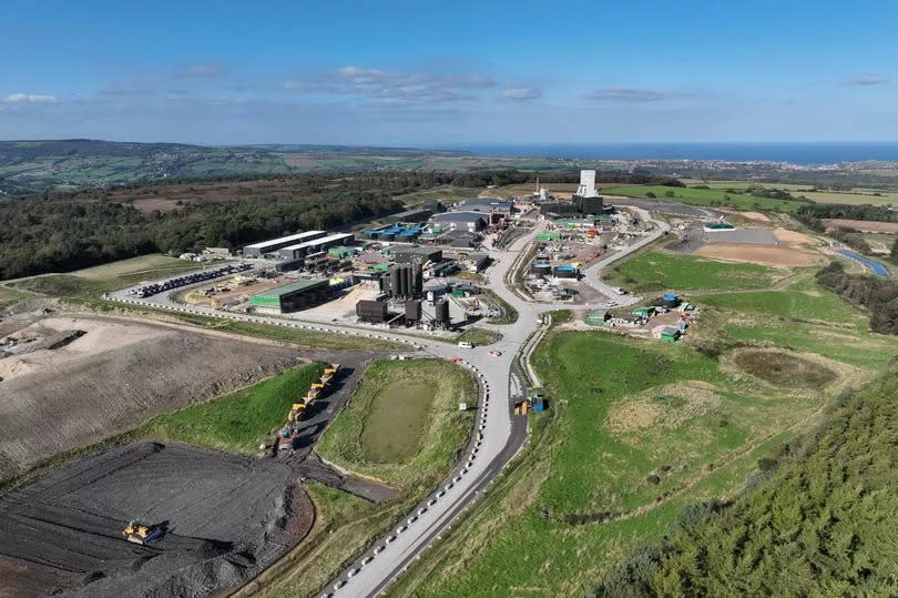 An aerial view of  Woodsmith Mine