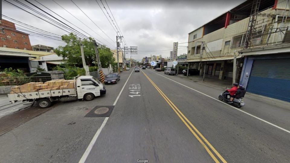 社頭鄉縣道141線員集路四段與崙饒路口過去沒有測速照相，但在4月1日正式啟用「雙頭怪」照相機。(圖片來源/ Google地圖)