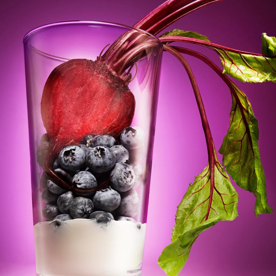 Blueberry-Beet Smoothie with Coconut Water