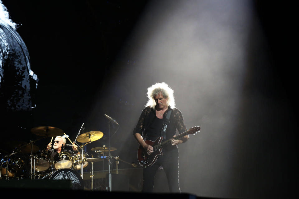 The band performed famous Queen hits from the 70s, 80s and 90s, such as “Bohemian Rhapsody”, “Radio Gaga” and “We Will Rock You/ We Are The Champions”, which had the audience singing along. (Photo: Sharlene Sankaran / Yahoo Newsroom)