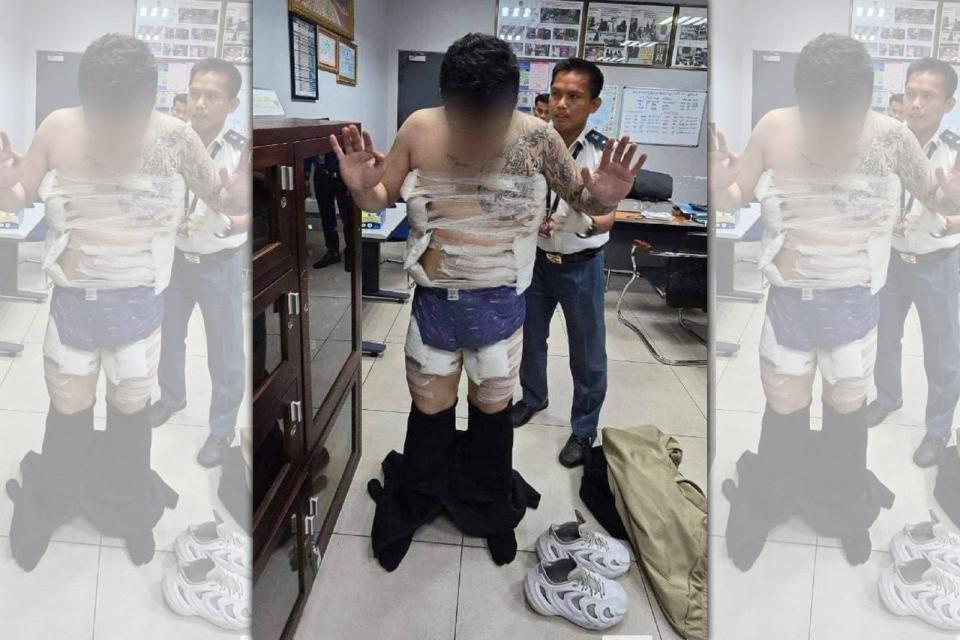 在柬埔寨的台灣男子打算偷渡毒品逃往日本，被海關總局抓獲。（翻攝自柬中時報網站）