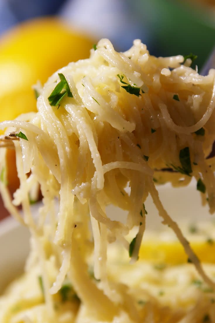 Cheesy Lemon Angel Hair