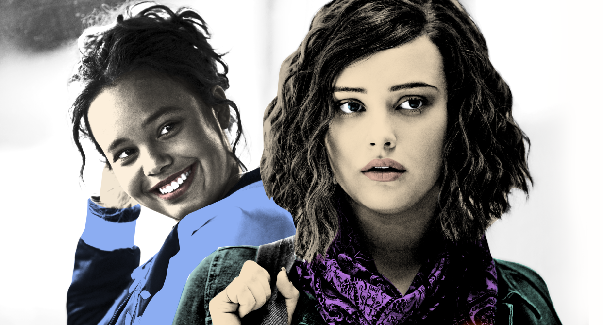 Alisha Boe as Jessica Davis and Katherine Langford as Hannah Baker in <em>13 Reasons Why</em>. (Photo: Netflix)