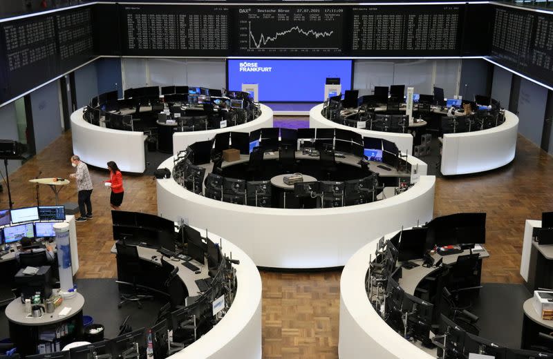 German share price index DAX graph is pictured at the stock exchange in Frankfurt