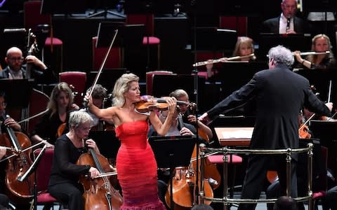 Anne-Sophie Mutter performs Dvorak's violin concerto - Credit:  Chris Christodoulou/ Chris Christodoulou